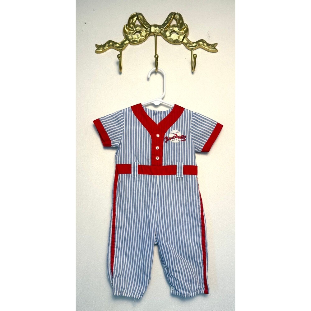 Vintage Baby Baseball Romper
